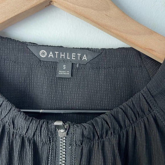 Athleta Women's Avenue Light Weight Black Full Zip Jacket Size Small S - Picture 3 of 4